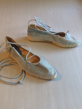Romena‎ Espadrille Flats Blue size 37 Handmade in Spain